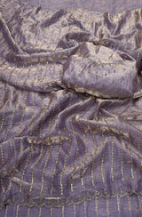 Space silk satin sarees