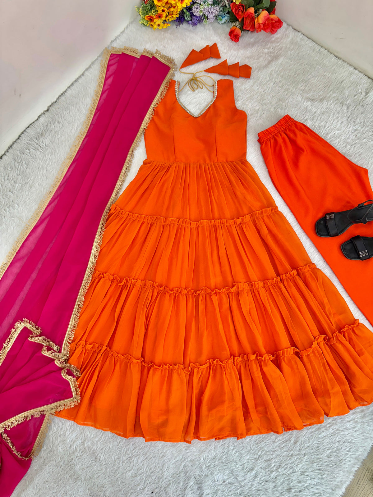 Georgette Chiffon Gown
