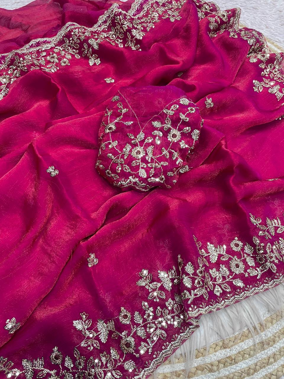 Space silk Chiffon Dual ton