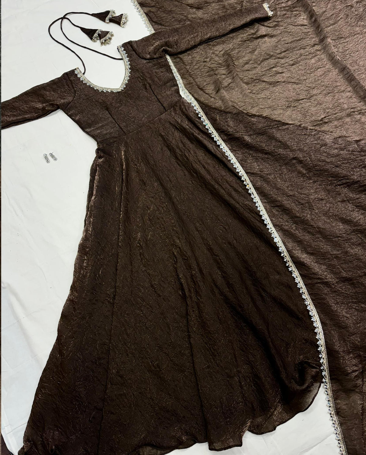 Space Silk Crush Gown