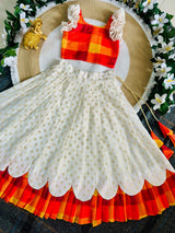 Kerala Sunrise Bloom Kids Lehenga