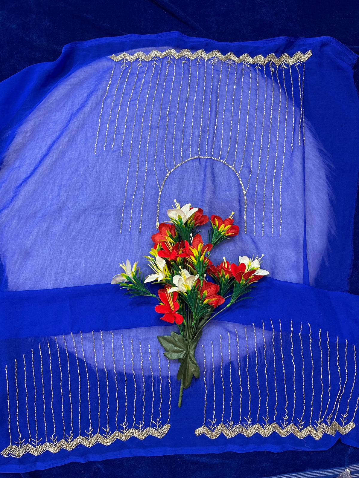 Lines cardana work sarees