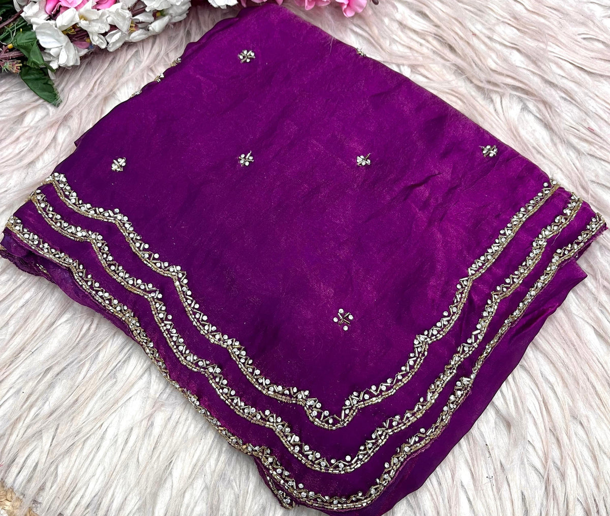 Space silk 3 Line sarees