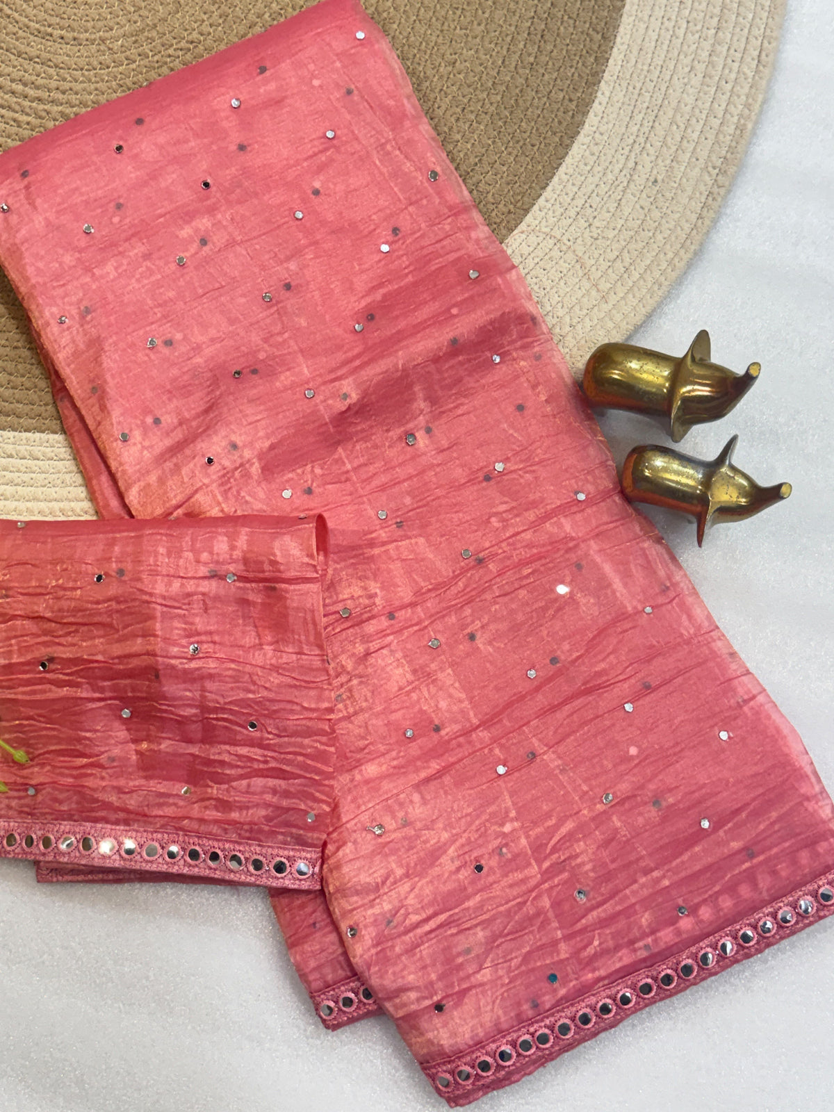 Crush silk saree