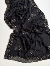 Georgette handwork sarees