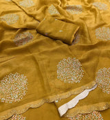Premium moss floral saree