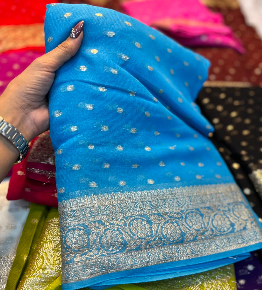 Viscose Georgette Sarees