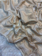 Bandhani pallu saree