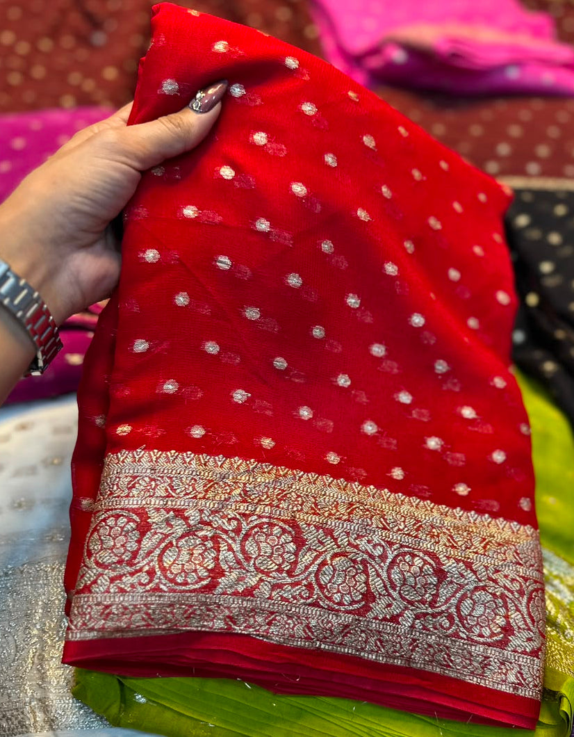 Viscose Georgette Sarees