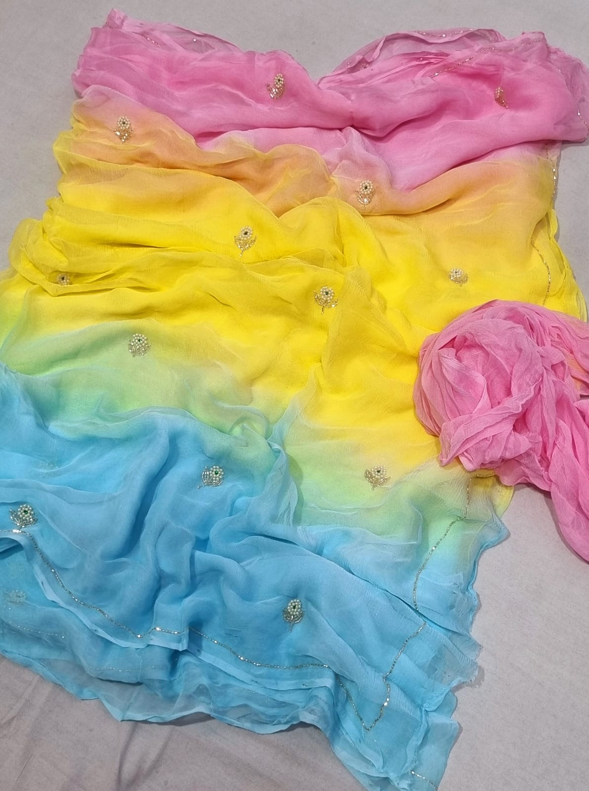 Himaja InspiredButter chiffon saree