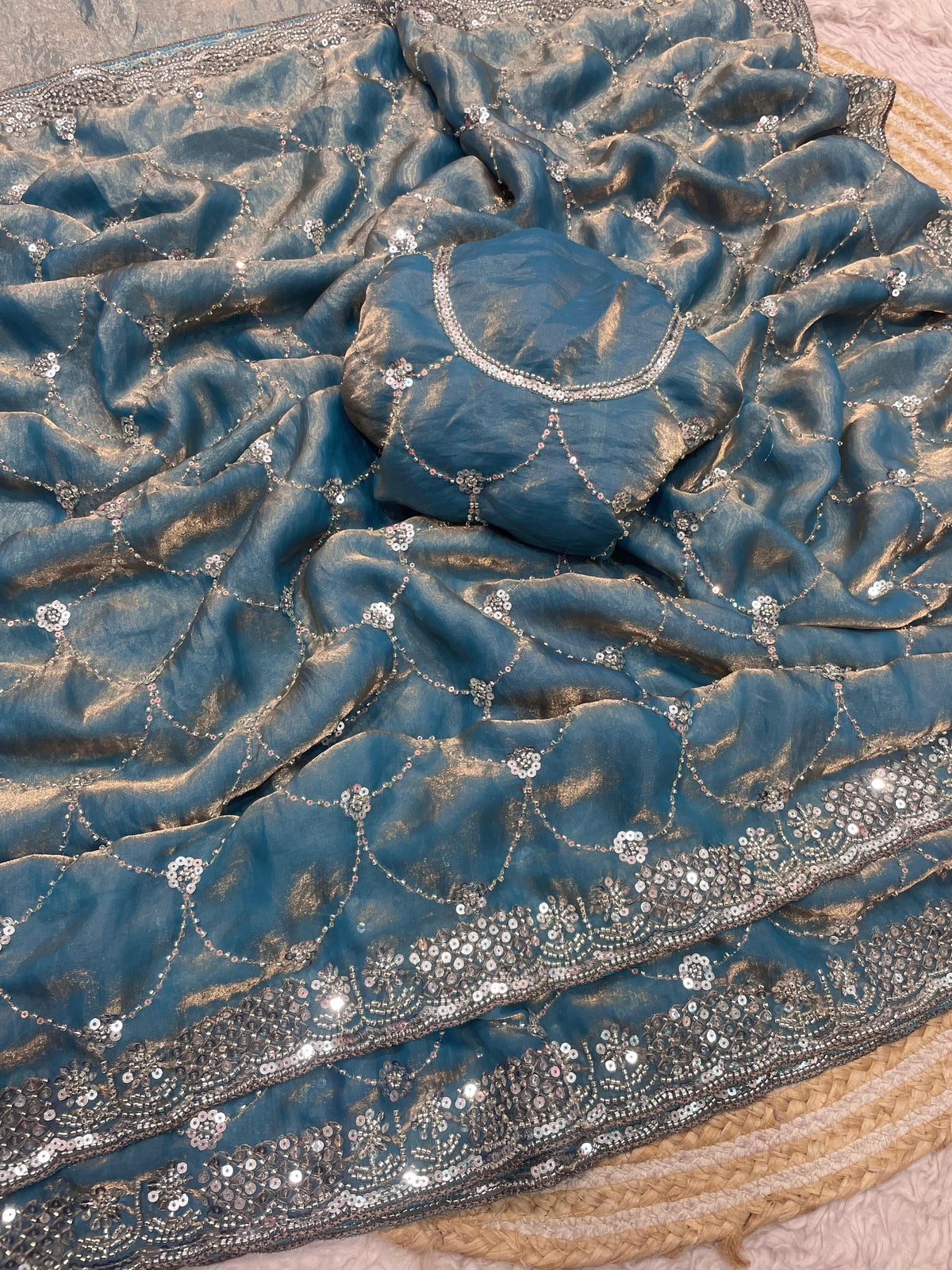 Premium Space silk satin sarees