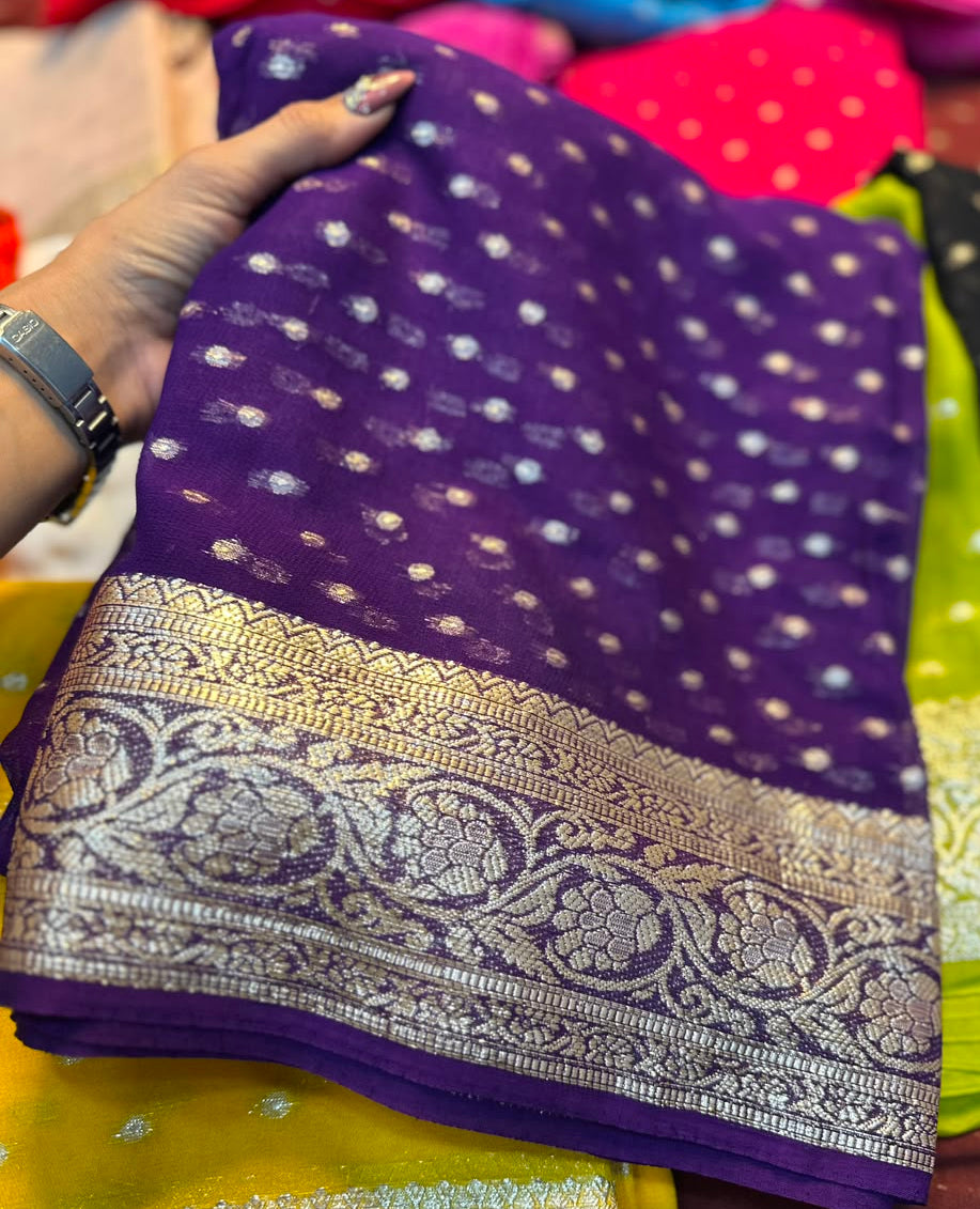 Viscose Georgette Sarees