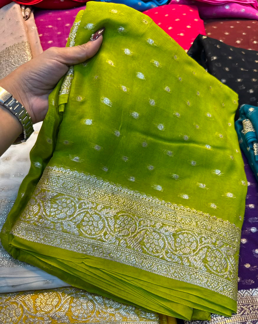Viscose Georgette Sarees