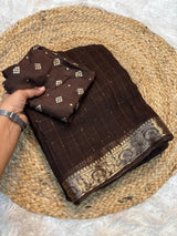 Viscous Georgette with sequence work