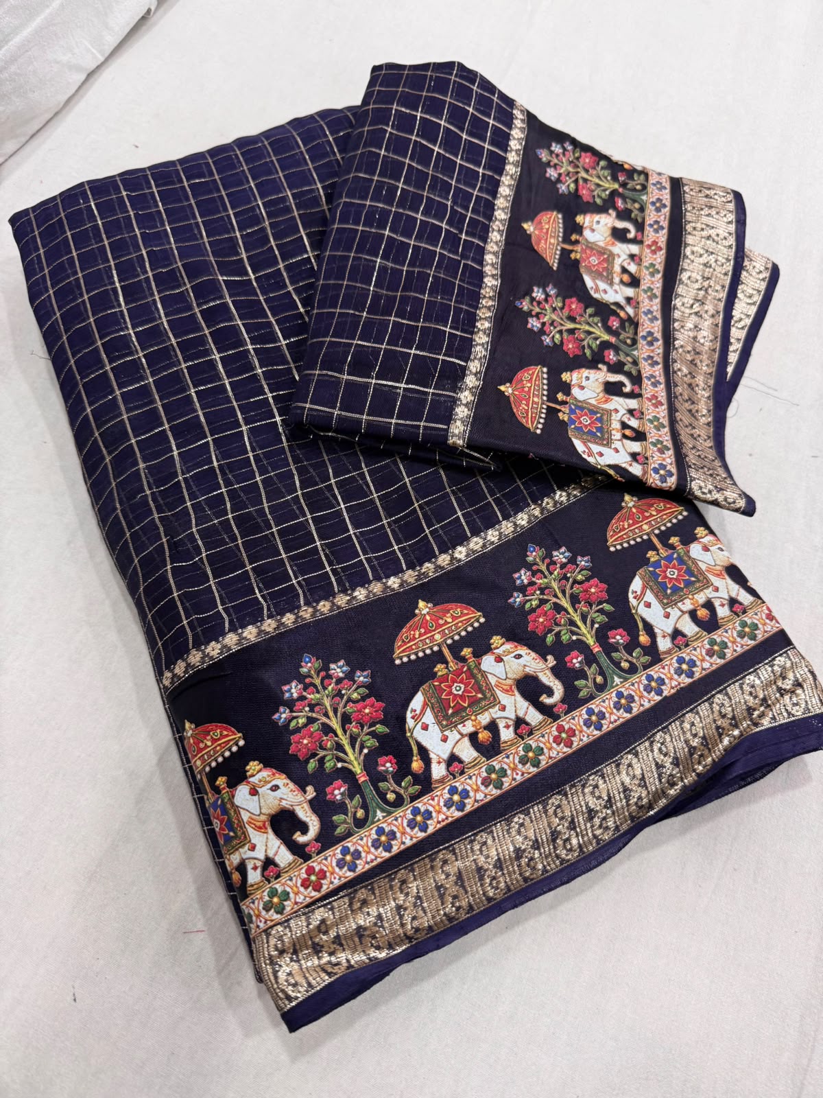 Viscous chex sarees