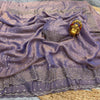 Space silk Jharkhan work saree