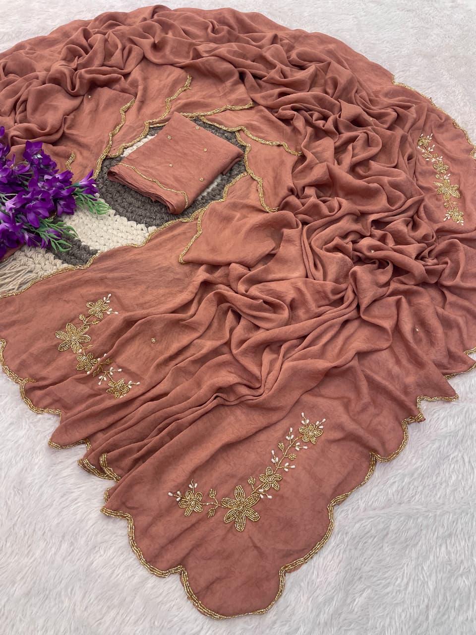 Ranngoli crushed sarees