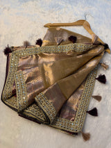 Multi Colour Border Tissue Soft Silk