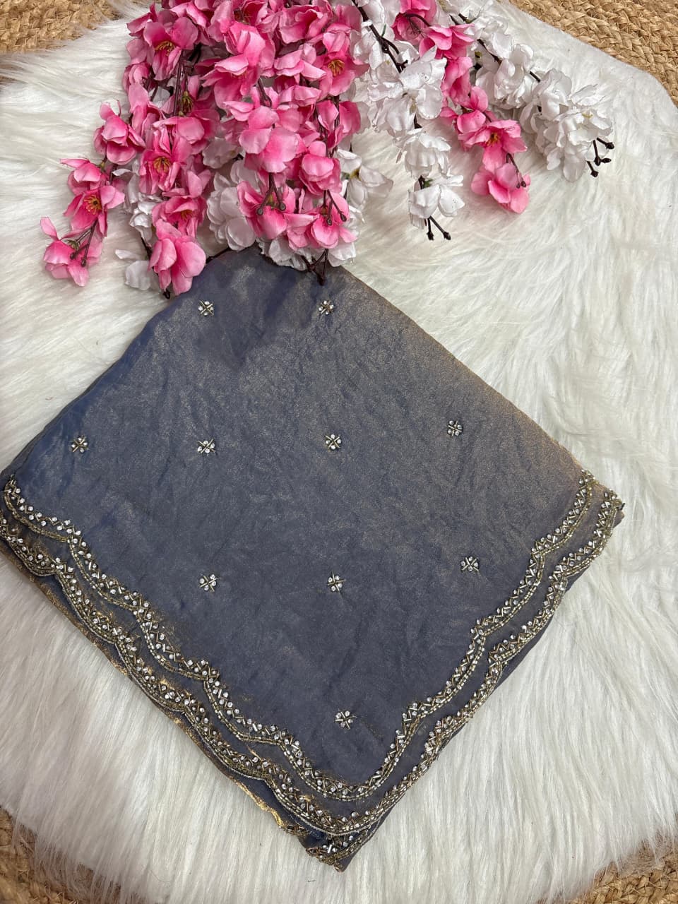 Space silk 2 line sarees