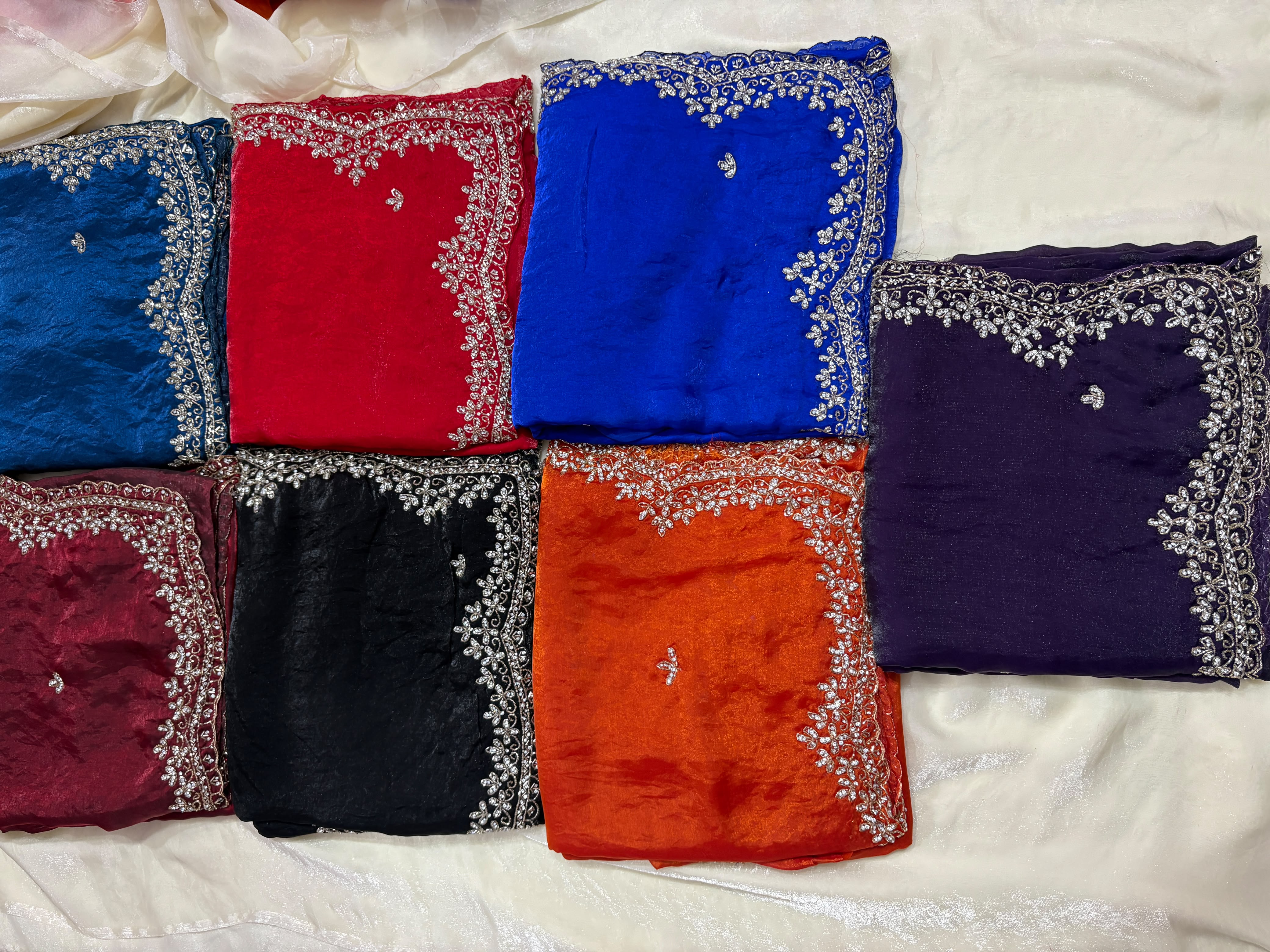 Premium Space silk handwork sarees