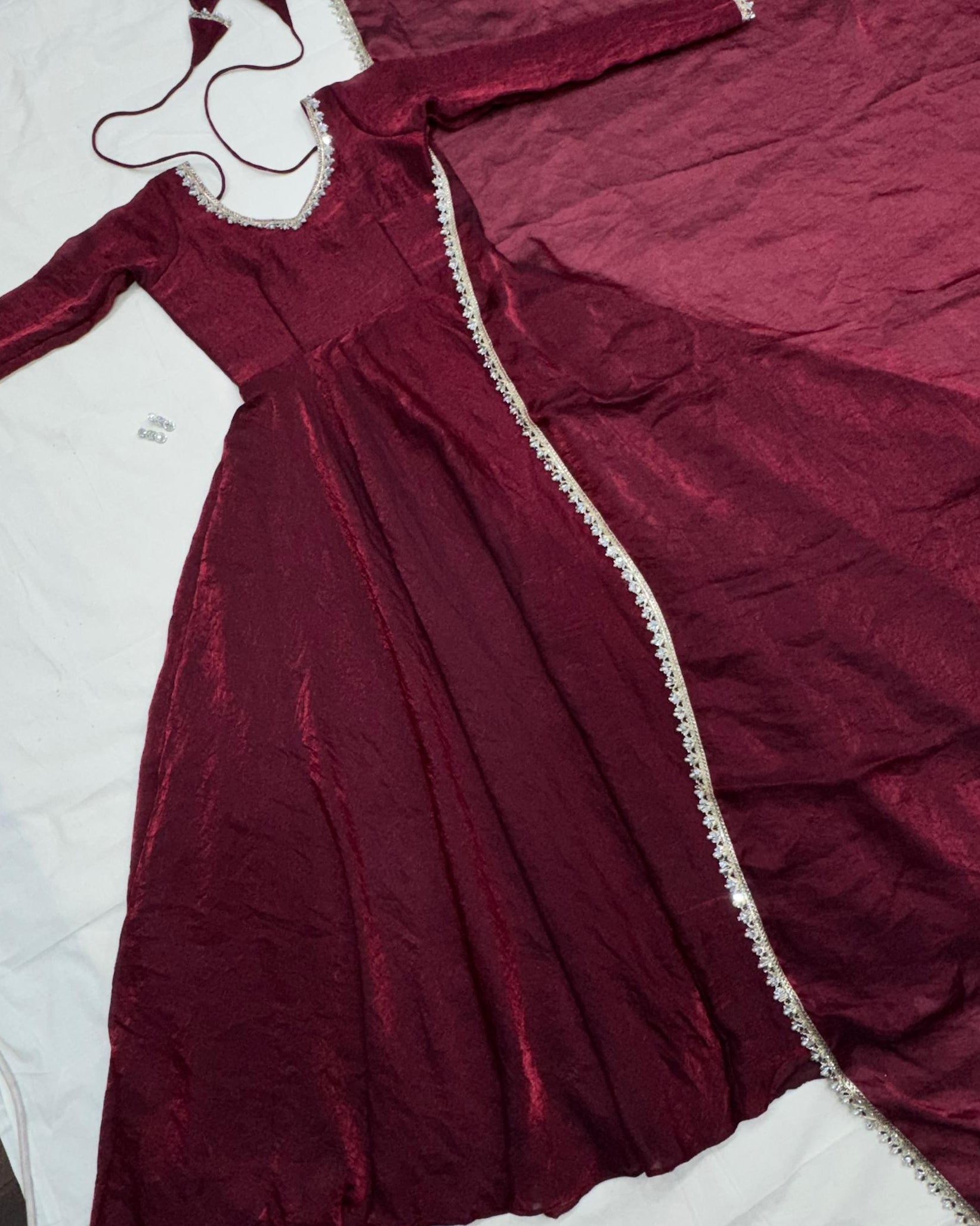 Space Silk Crush Gown