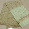 Space silk zari butii with handwork