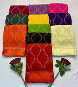 Viscose Georgette Sattin border