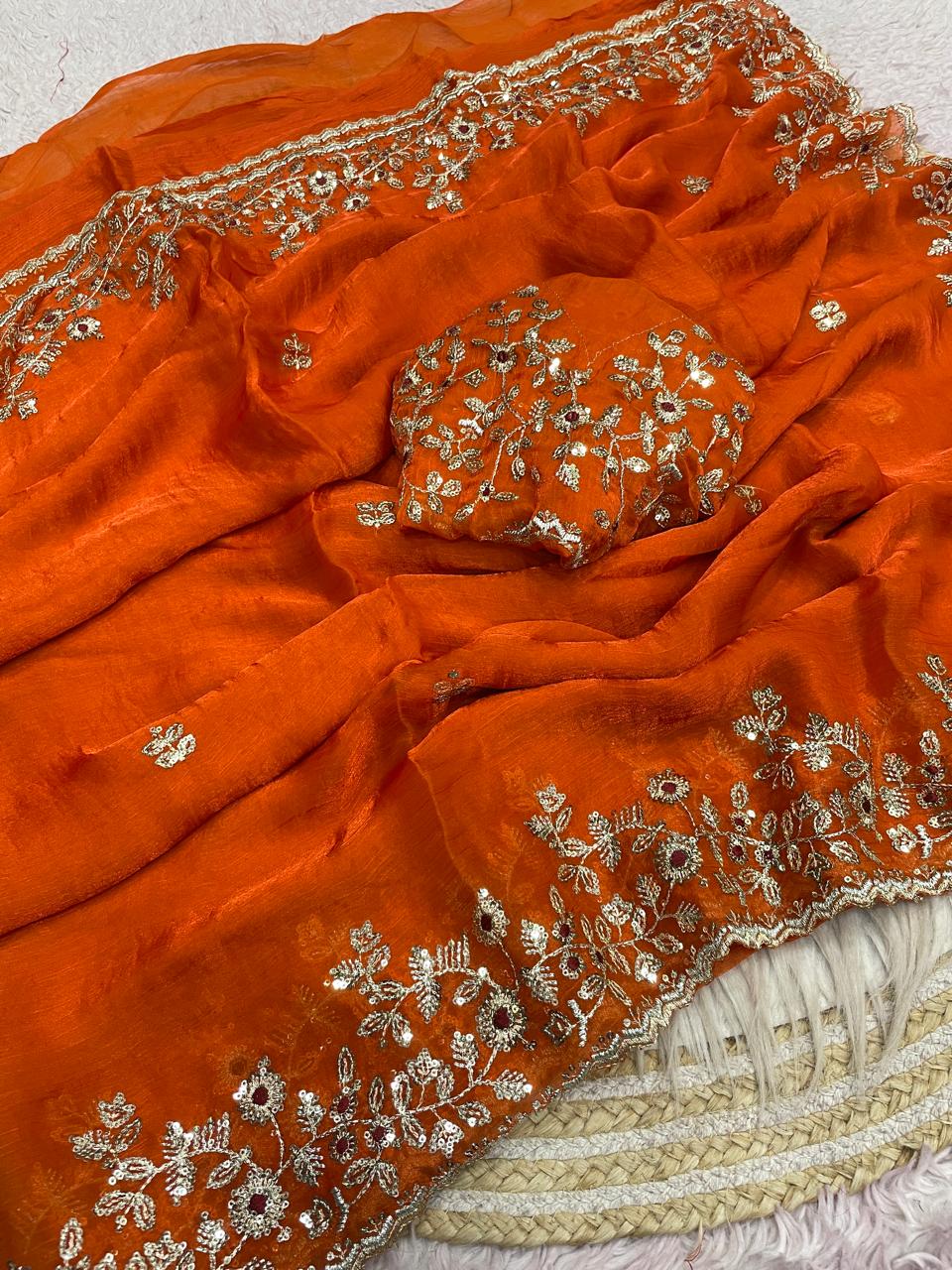 Space silk Chiffon Dual ton