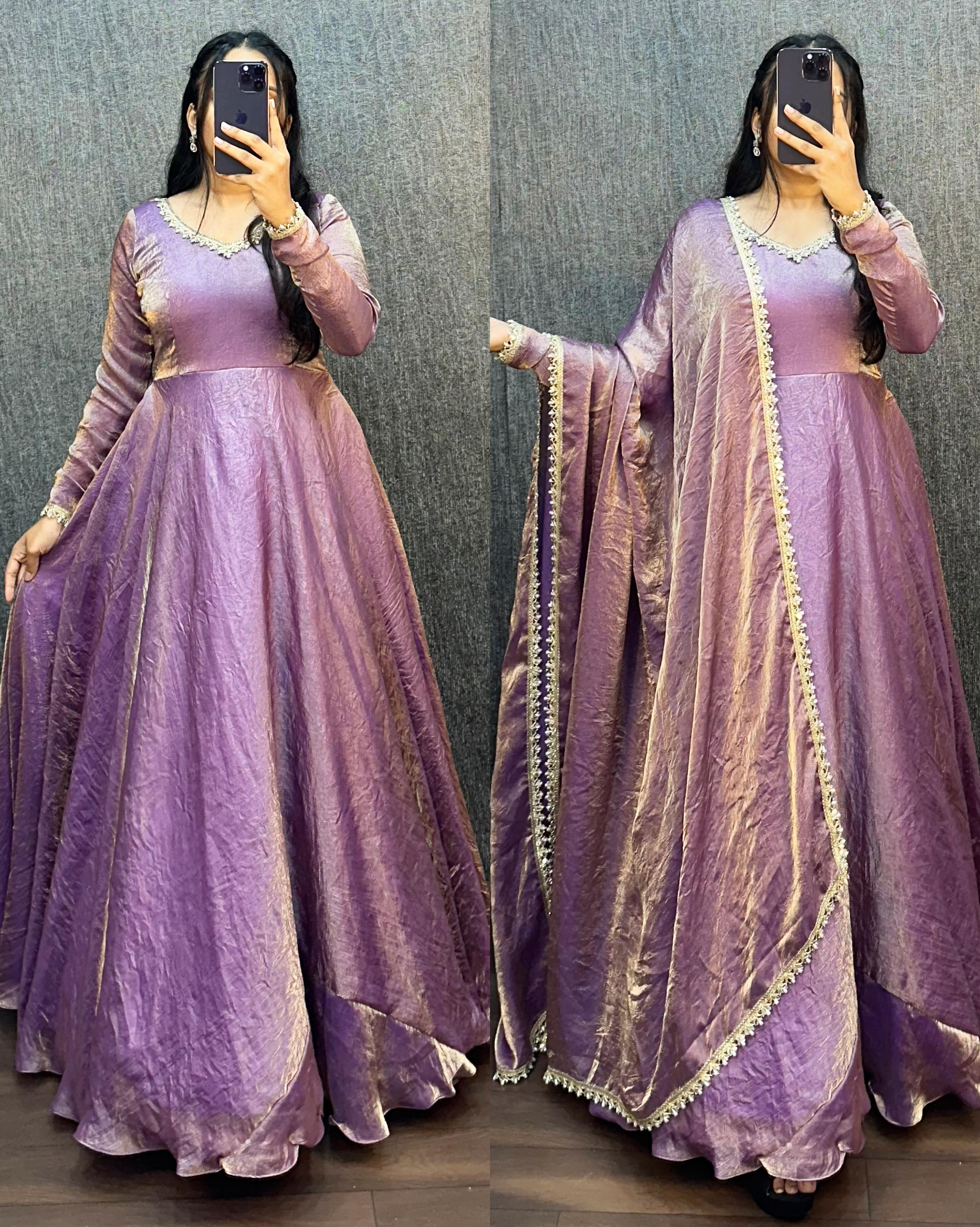 Space Silk Crush Gown