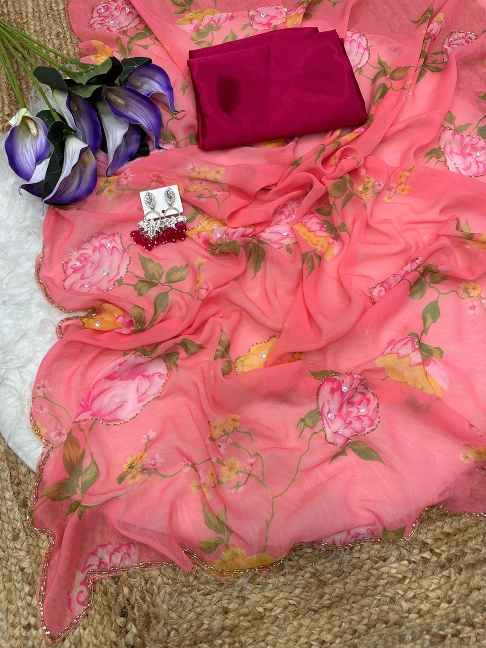 Georgette sarees