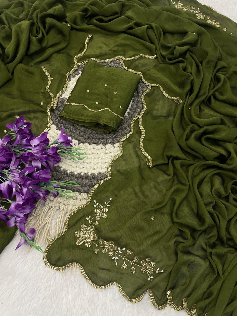 Ranngoli crushed sarees