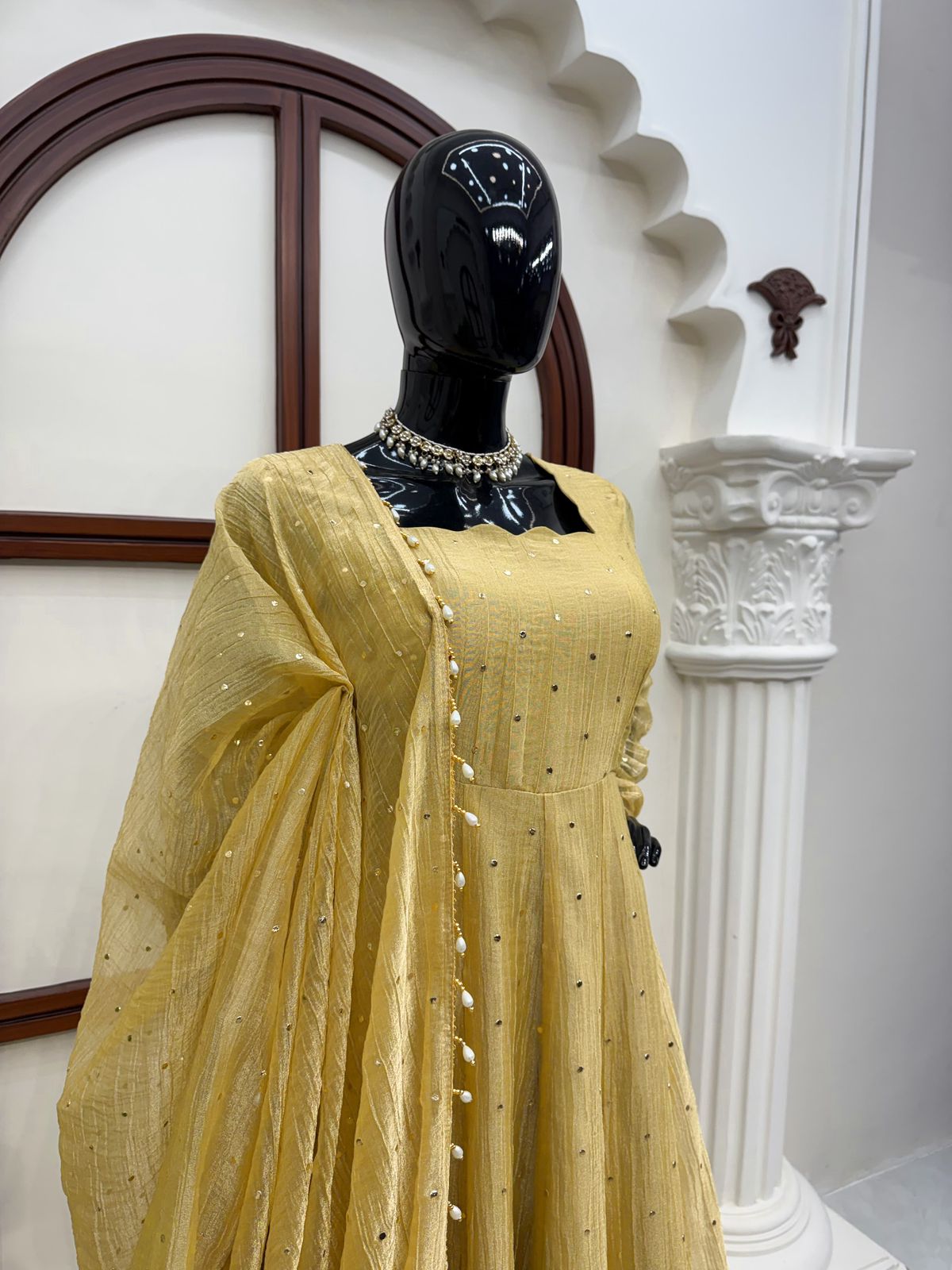 Designer Gown with Pent Set – Elegant Ethnic Wear