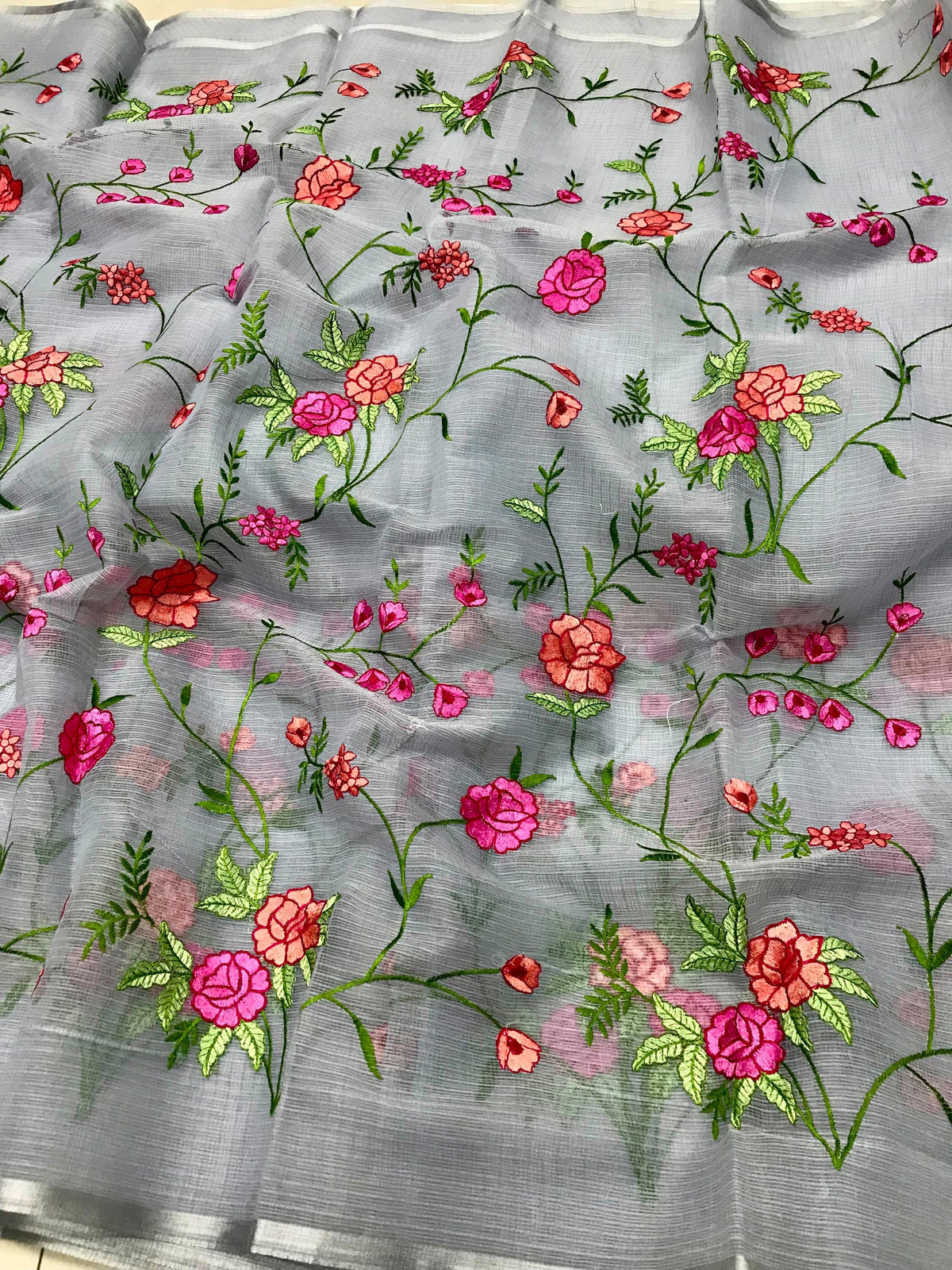 Kota embroidery work sarees