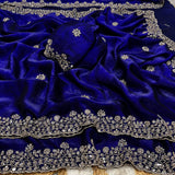 Space silk satin with handwork