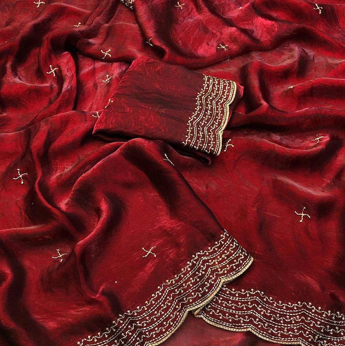 Space silk saree