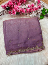 Single line Premium Space silk handwork sarees