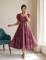 Ranngoli silk Gown