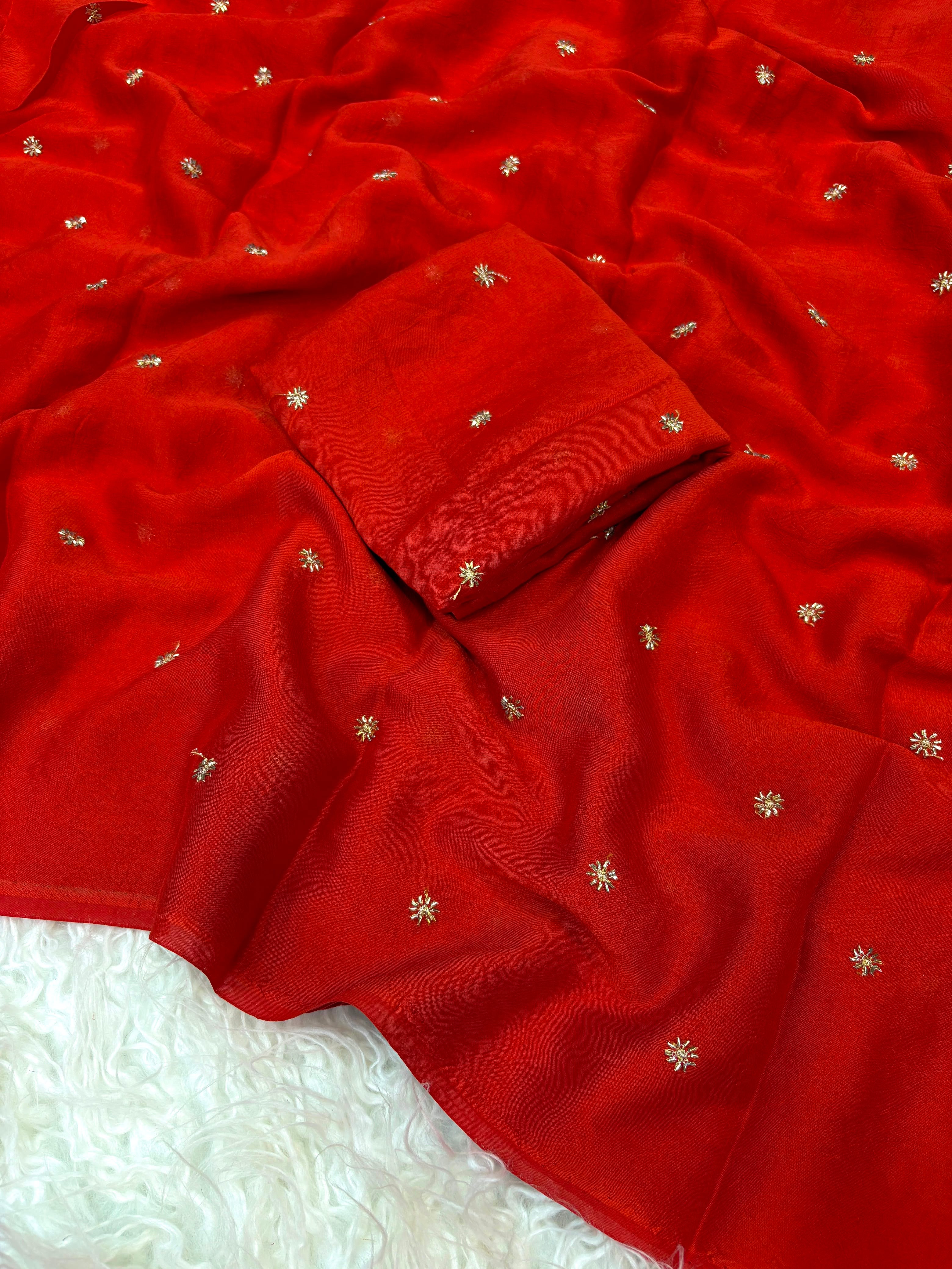Trending Coffee beads Saree