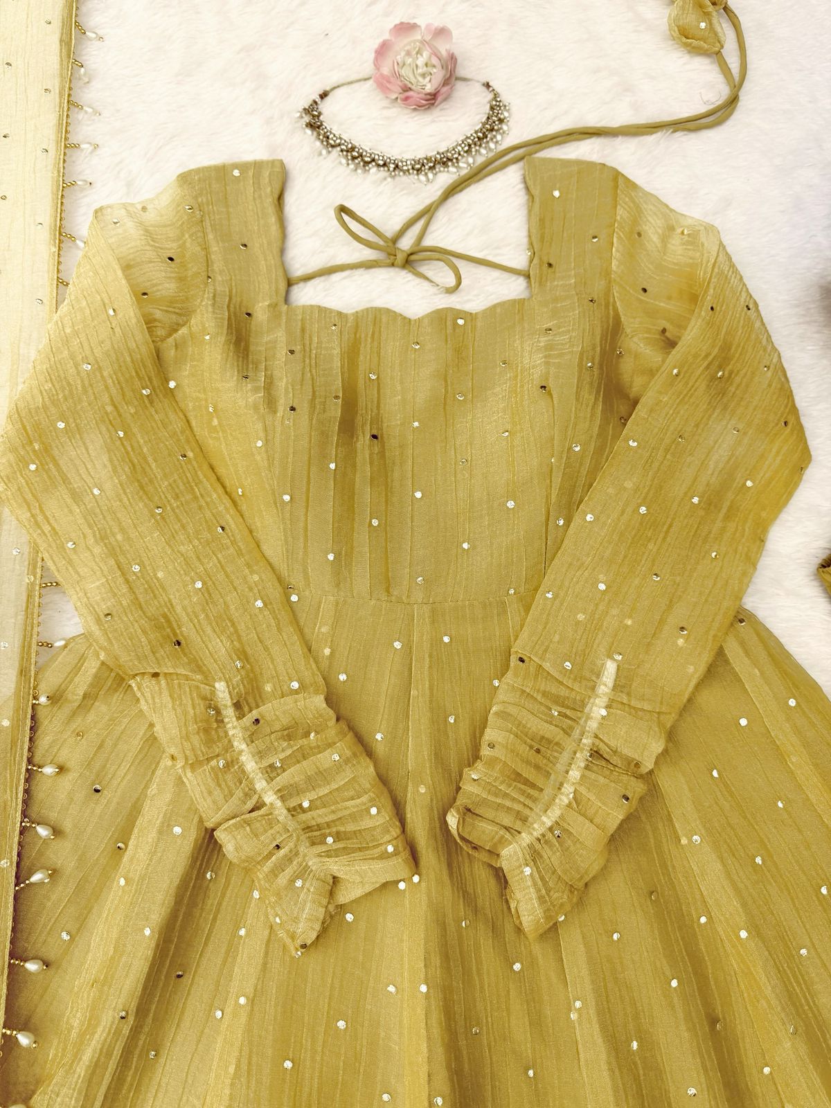 Designer Gown with Pent Set – Elegant Ethnic Wear