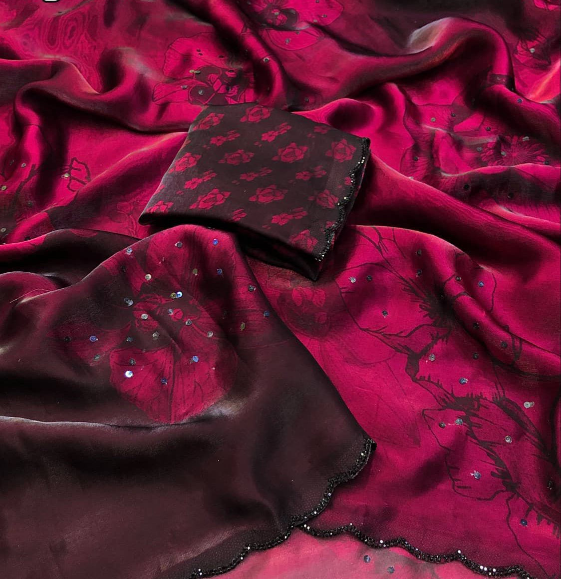 Floral Space silk sarees