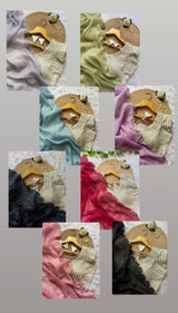 Crunchy Chiffon Saree with Pearl Blouse