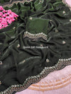 Handwork Space Silk Party Wear Saree