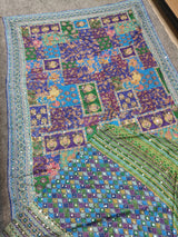 Laya Mam Inspired Chinon Soft Mirror Saree