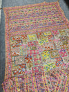 Laya Mam Inspired Chinon Soft Mirror Saree - Multicolor