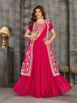 1 Minute Half Saree with Coat