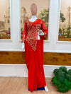 1 Minute Ready To Wear Saree - Premium Faux Georgette - Red