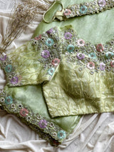1 Minute Saree Ready To Wear - Space Silk