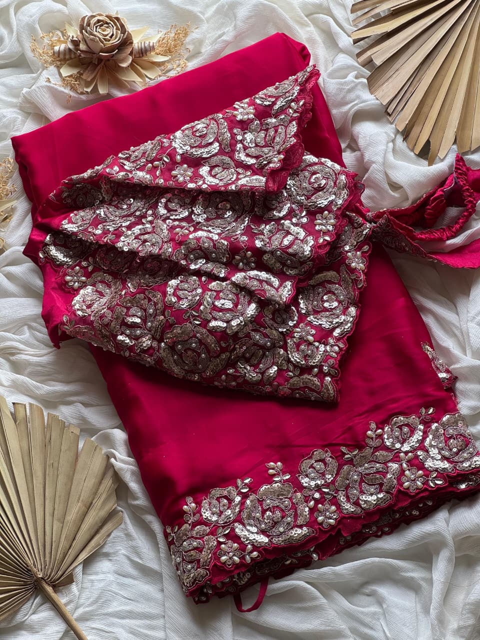 1 Minute Saree Ready To Wear - Space Silk