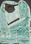 1 Minute Saree - Heavy Rangoli - Sea Green