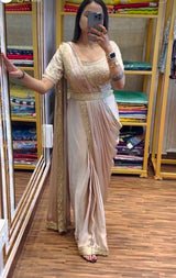 1 Minute Saree - Heavy Rangoli